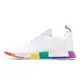 adidas 休閒鞋 NMD_R1 Pride 白 彩虹 襪套 男鞋 女鞋 BOOST 同志驕傲【ACS】 FY9024