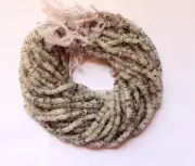 13 inch strand of natural Black Rutile Tyre Smooth 4mm beads.