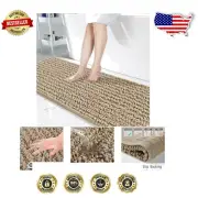 Soft, Thick, and Non-Slip Chenille Bathroom Rug 70"x24" - Cloud-Like Comfort