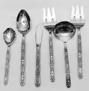 RAPHAEL by Oneida 6 Piece Serving Set NEW NEVER USED 18/10 Stainless made USA