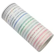 18 Rolls Diy Paper Tape Scrapbook Supplies Adult Kdis Washi Tape Rolls Set