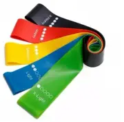 5pcs Resistance Fitness Yoga Band Strap Loop Elastic Gym Excercise Workout Tube