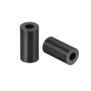 Nylon Round Spacer Washer 3.2mmx7mmx11mm Unthreaded for M3 Screws Black 100Pcs