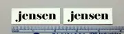 Jensen Speaker Badge Logo Grill Custom Made Aluminum Pair