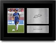 HWC Trading Levi Colwill Chelsea Gifts Printed Signed Autograph Picture for Football Fans and Supporters - A4 Framed
