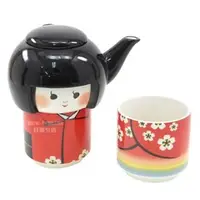 在飛比找PChome商店街優惠-日潮夯店 日本正版 日本娃娃 藝妓 和服 TEA FOR T