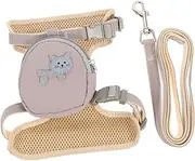 Totority Adjustable Cat Harness and Leash for Outdoor Kittens Lightweight and Comfortable Cat Walking Rope Pet Supplies for Cats and Kittens