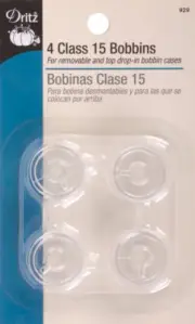 Dritz Class 15 Bobbins 4/Pkg-Plastic