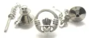 STERLING SILVER CLADDAGH TIE TACK