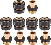 Hose Quick Connector,5 Set 10PCS 3/4 Inch Garden Hose Fitting Quick Connector Adapter Male and Female