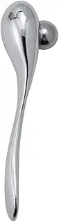 BESTYASH 1Pc Zinc Alloy Eye Cream Massager Rolling Rod for Eye Care Silver Reduces Dark Circles Fine Lines Smooth Surface Washable Easy to Clean Relieves