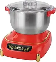 6L Dough Maker with Ferment Function, Stainless Steel Non-stick Bowl Dough Mixer Microcomputer Timing 25~38℃ Proofing Machine Lcd Touch Panel Low Noise Operation for Bread Pizza