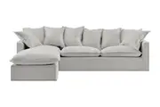 Brosa Palermo 3 Seater Modular Sofa Bed with Left Chaise (Grey)