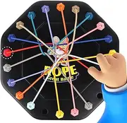 Rope Knots Challenge Game - Logic Puzzle Board Game - String Solution Central Lacing Toys, Portable Brain Teaser for Boys and Girls Ages 3+