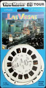 1990's LAS VEGAS NEVADA CASINOS 3d View-Master 3 Reel Packet NEW SEALED Showboat