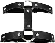 [CAMIXGQN] 2Pairs Leather Leg Garter Goth Punk Garters Belt Elastic Adjustable Thigh Belts For Women Girl