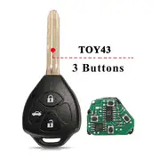 Remote Key 2/3 Buttons 433MHz 4D67 / G Chip for Toyota Corolla Avensis Yaris Verso Auris Fob 26041-11H29 89071-0F060 3 Buttons TOY43