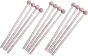 UPKOCH 12Pcs Wooden Percussion Mallets Drum Sticks for Xylophone and Glockenspiel Supplies Handle for Home School Parties and Festivals
