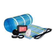 Thermogroup Thermonet EZ 150W/m² Self Adhesive 12x0.5m - 6.0m² 900Watts Floor Heating Kit Including Black 5246 Dual Thermostat 111512TDB