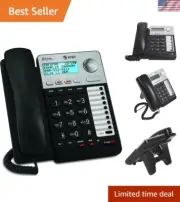 ML 2-Line Corded Telephone, Black
