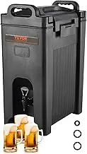 VEVOR Insulated Beverage Dispenser, 18.9 L, Food-Grade LDPE Hot and Cold Beverage Server, Thermal Drink Dispenser Cooler with 23 mm PU Layer Two-Stage Faucet Handle, for Restaurant Drink Shop