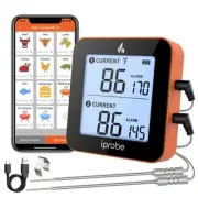 600 ft Range Digital Wireless Meat Thermometer with 2 Probes - Bluetooth & Re...