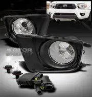 12-15 TOYOTA TACOMA PICKUP BUMPER FOG LIGHTS LAMP+6000K HID+COVER+HARNESS+SWITCH (for: Toyota)