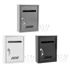 Wall Mount Mailbox Iron Post Box Post Letter Weatherproof Decorative Locking