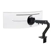Ergotron Desk Mount for Monitor, Curved Screen Display - Matte Black