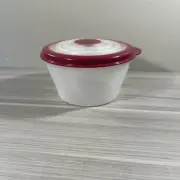 Tupperware Stuffables Bowl 2 Cup Container Expanding Red Seal New!