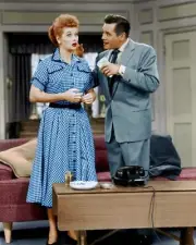 I Love Lucy Cast Lucille Ball Desi Arnaz Money Color0 11x17 Photo Poster