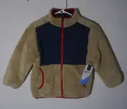 MEMBER'S MARK Blue Tan Full Zip Reversible Insulated Jacket Boy's Sz (6/7) NWT