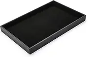 XCRUI Black Velvet Stackable Jewelry Tray Showcase Display Earring Necklace Bracelet Rings Organizer