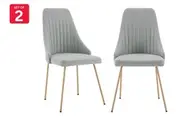 Set of 2 Shangri-La Lucca Dining Chairs (Grey)