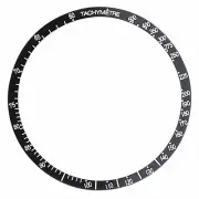 BEZEL INSERT FOR OMEGA TACHYMETRE CHRONOGRAPH 145.012 WATCH AUTOMATIC BLACK