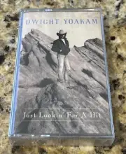 DWIGHT YOAKAM- JUST LOOKIN’ FOR A HIT CASSETTE REPRISE NEW SEALED