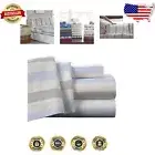 Elegant California King Deep Pocket Flannel Sheet Set with Oversized Flat Sheet