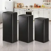 Oikiture 40L/50L/60L Motion Sensor Rubbish Bin Automatic Stainless Steel Black