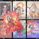 臺灣發貨 火狐神諭卡 贈中文翻譯 FOXFIRE THE KITSUNE ORACLE 英文訂制牌卡 桌游