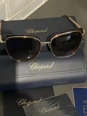 CHOPARD SCHD40S GOLD BROWN SHADED 56 19 135 WOMENS SUNGLASSES
