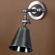 Utopia Wall Sconce Antique Silver Brass - ELPIM31376AS