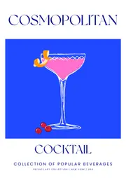 [Namly Design] Poster - Cosmopolitan Cocktail