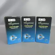 Eiko Supreme Photoflood EBW Light Bulb 500W 115-120V PS-25 Frosted - 3 Pack