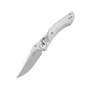 Kizer Mini Mystic Folding Knife White Acrylic/Aluminum Handle Nitro-V V3636A1