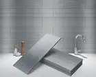 Art3D 4" X 12" Peel and Stick Stainless Steel Metal Tile for Kitchen, Subway Bac