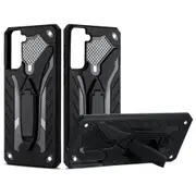 For Samsung Galaxy S22+ Plus Case Armour Shockproof Tough Cover Kickstand Black