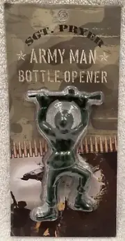 Sgt. Pryer Army Man Die Cast Metal Bottle Opener (NEW)