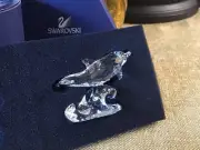 Swarovski Crystal Baby Dolphin On A Wave (new)
