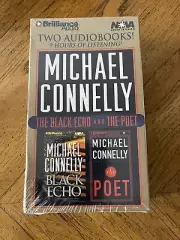 Michael Connelly - RARE - The Black Echo & The Poet Audiobook Cassettes *Sealed*