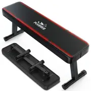 FLYBIRD Flat Bench, Foldable Flat Weight Bench Easy Assembly for Strength Tra...